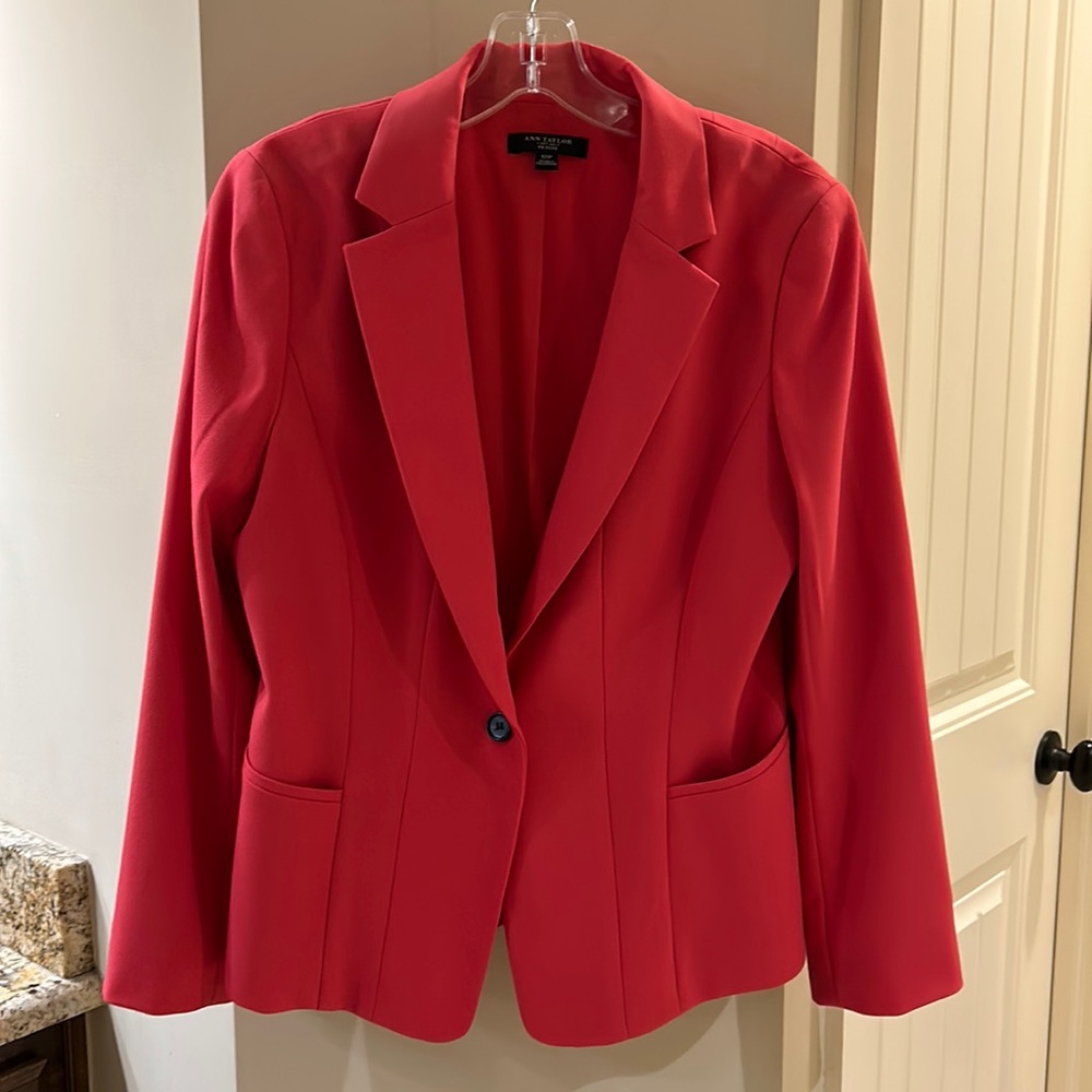 Ann Taylor rose pink blazer